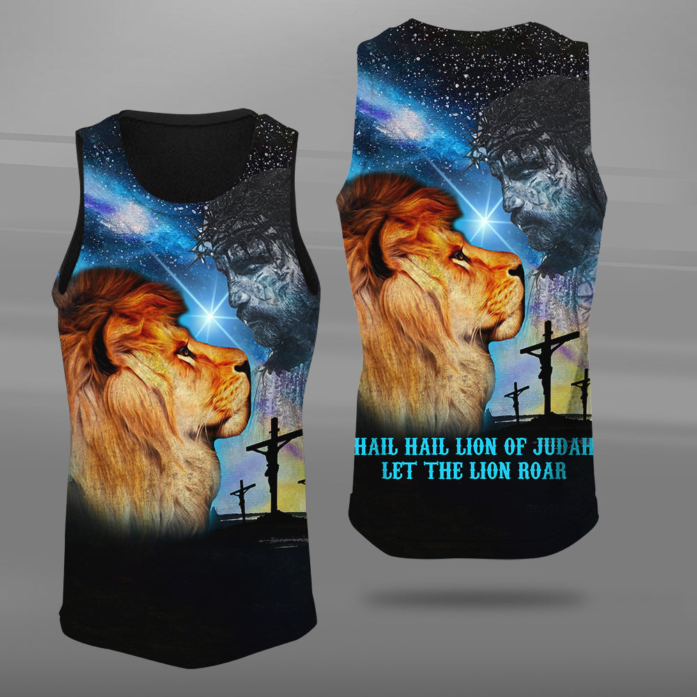 Jesus and Lion Hail Hail Lion Of Judah Let The Lion Roar 3D All Over Print