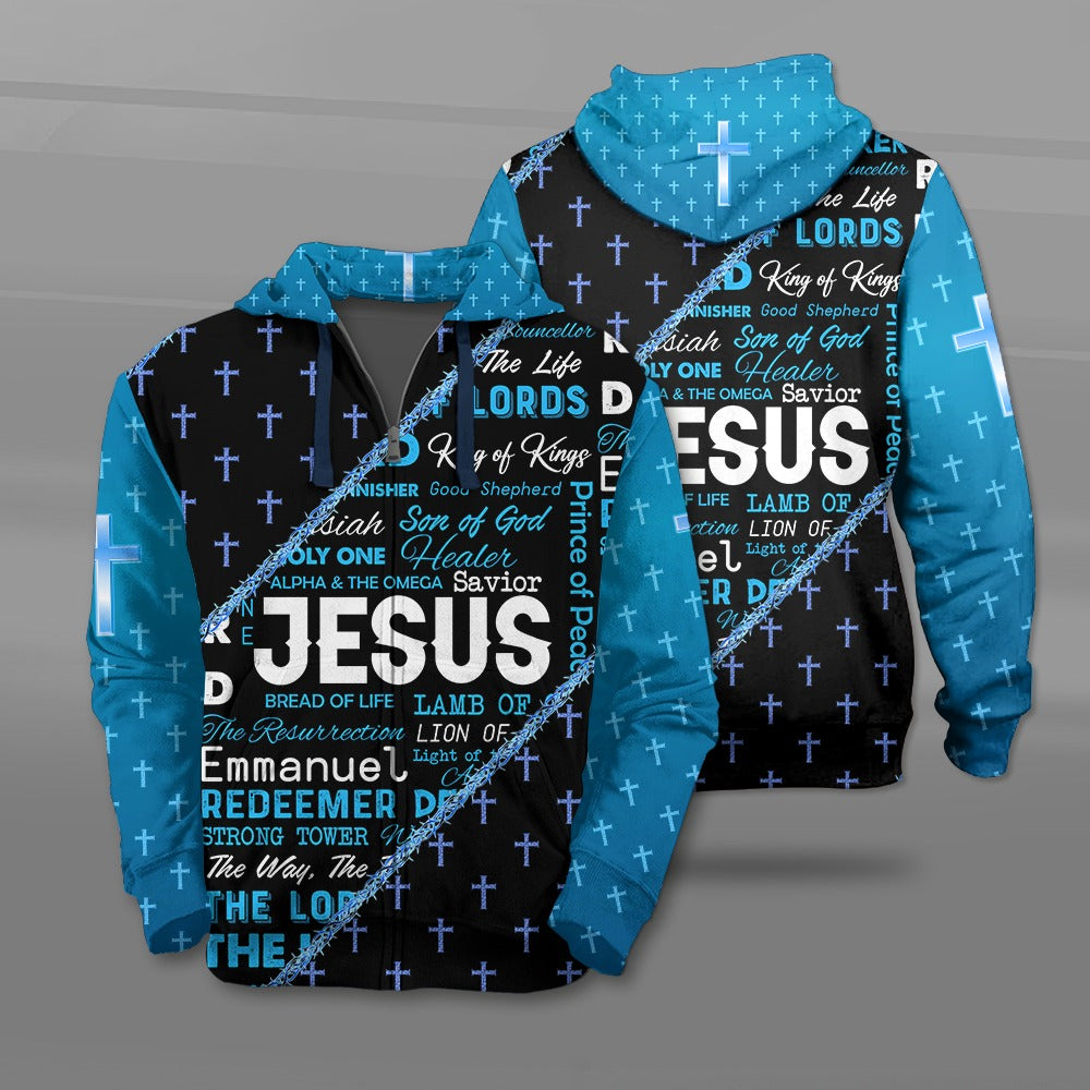 Jesus Bread Of Life Alpha And The Omega Jesus The Way The Truth And The Life Jesus Quotes 3D All Over Print Hoodie And Sweatshirt