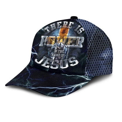 Warrior Man There's Power In The Name Of Jesus Over Print Cap