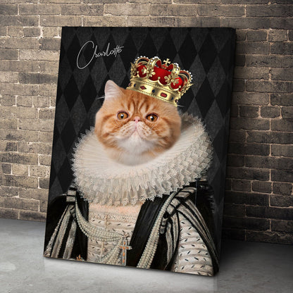 Personalized Cat The The Lord Portrait Custom Cat Photo Portraits Digital File Canvas Prints And Poster