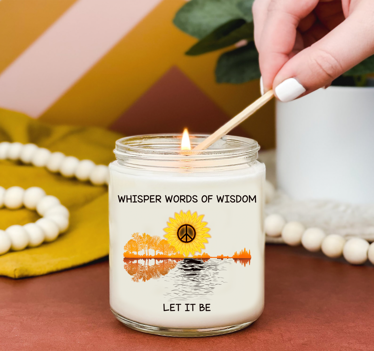 Whisper Words Of Wisdom Let It Be Candle