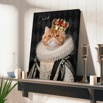 Personalized Cat The The Lord Portrait Custom Cat Photo Portraits Digital File Canvas Prints And Poster