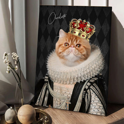 Personalized Cat The The Lord Portrait Custom Cat Photo Portraits Digital File Canvas Prints And Poster