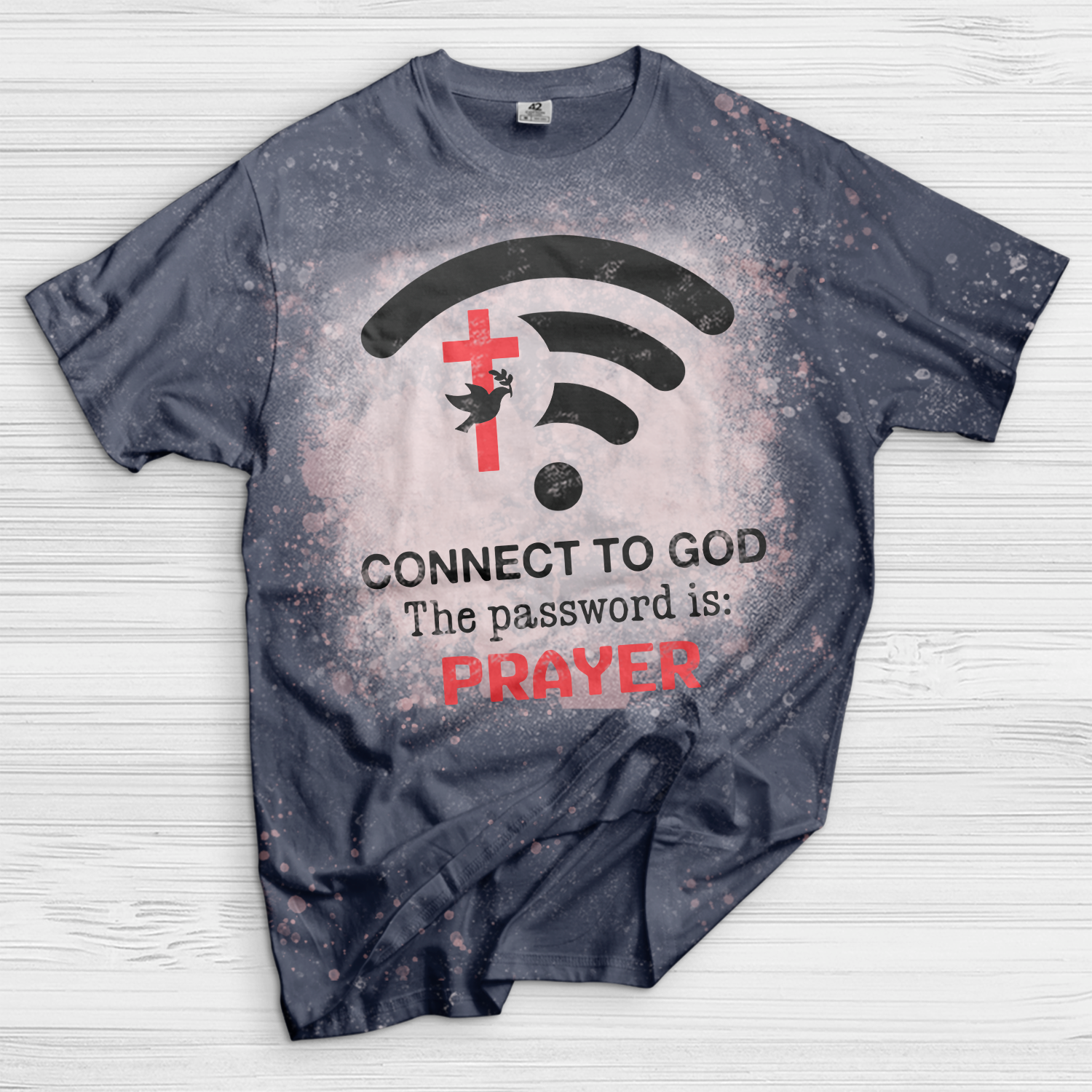 Bleached 2024 navy shirt