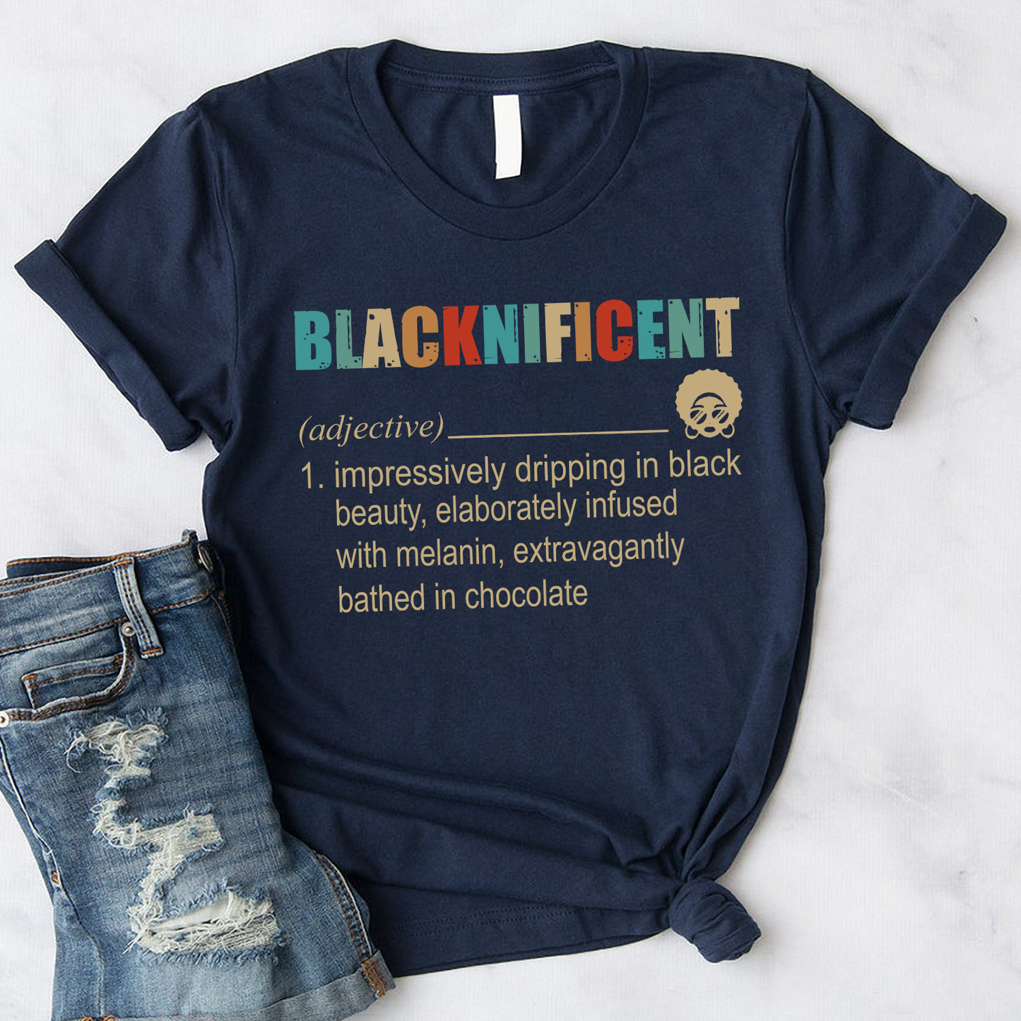 Blacknificent Black Beauty Chocolate Standard T-Shirt