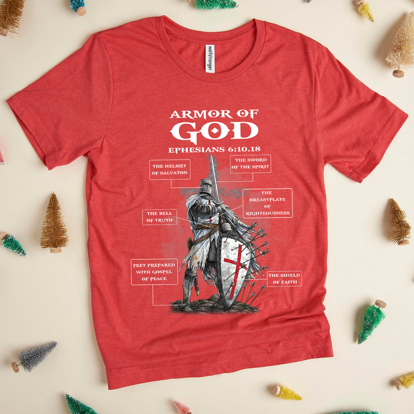 Armor of God Bible Study on Ephesians 6:10-18 T-Shirt