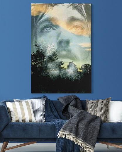 Jesus Face Christian Religious Canvas Family Sign Decor Birthday Christmas Wedding Housewarming Gift Ready To Hang Canvas Prints