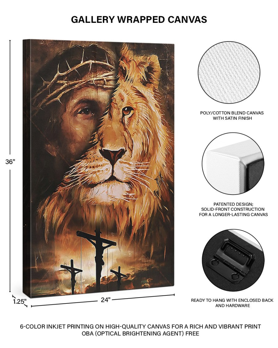 Matte Canvas (1.25") Jesus Lion