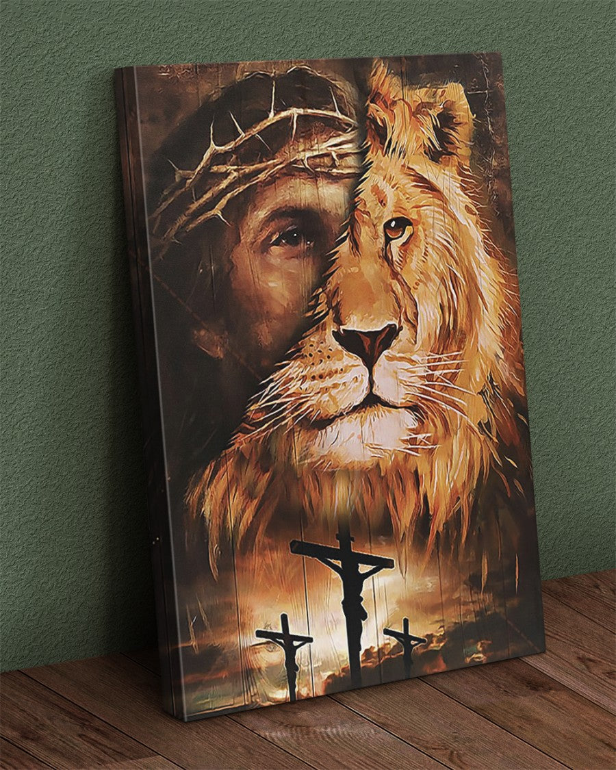 Matte Canvas (1.25") Jesus Lion