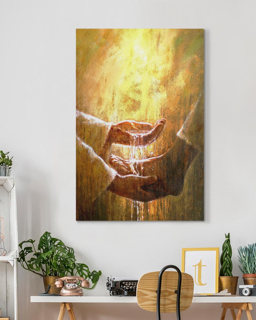 Jesus washing feet art Matte Canvas (1.25")