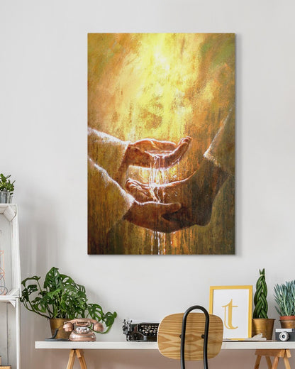 Jesus washing feet art Matte Canvas (1.25")