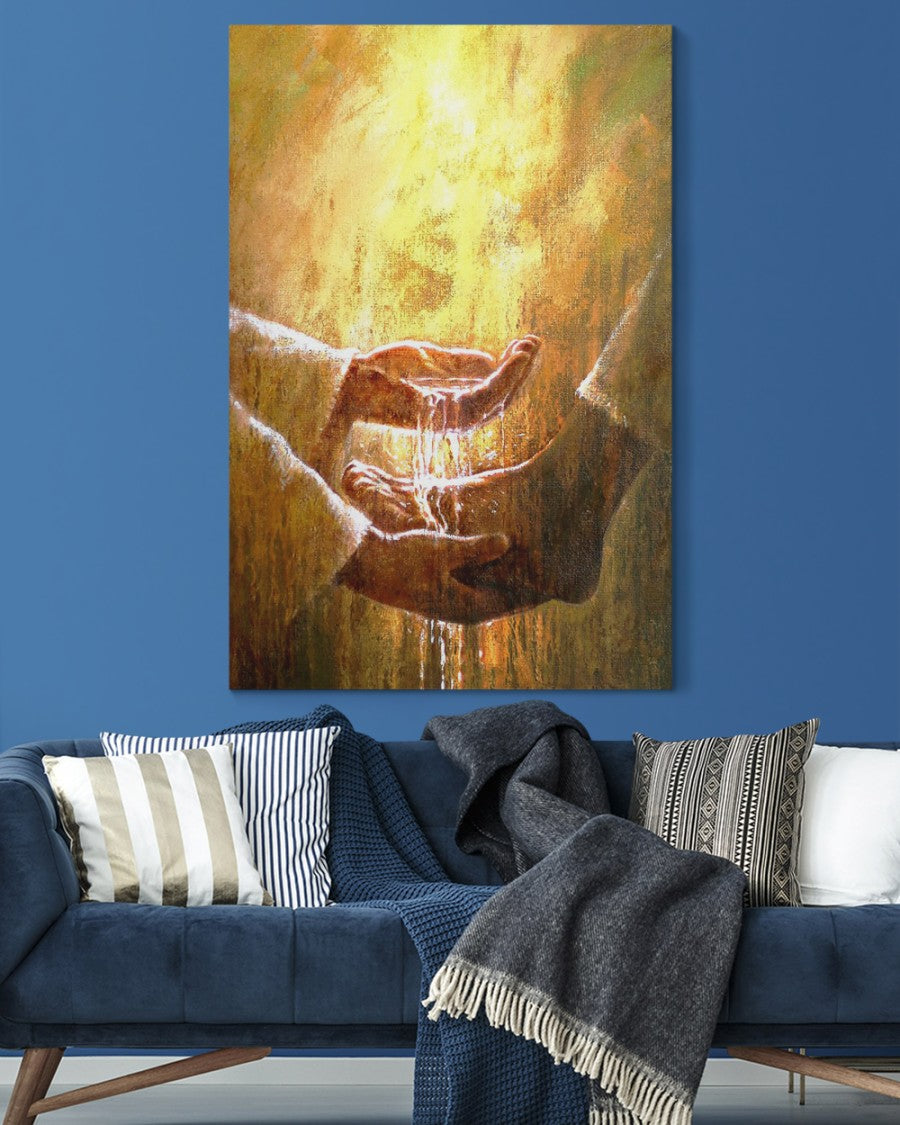 Jesus washing feet art Matte Canvas (1.25")