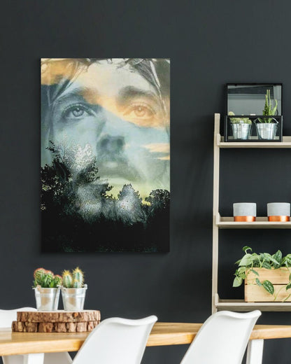 Jesus Face Christian Religious Canvas Family Sign Decor Birthday Christmas Wedding Housewarming Gift Ready To Hang Canvas Prints