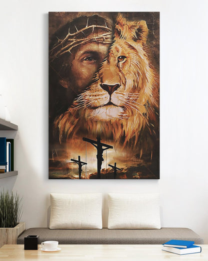 Matte Canvas (1.25") Jesus Lion