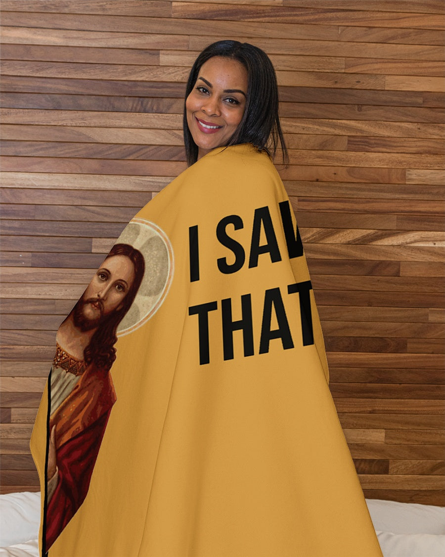 I SAW THAT!: Funny Jesus Meme Great Fun Christian Gift Sherpa Blanket