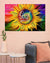 Colorful Sunflower God Says You Are Canvas, Christian Gifts, Gift For Christian, Retro Vintage Poster, Sunflower Lovers, Hippie Daisy Standard Poster