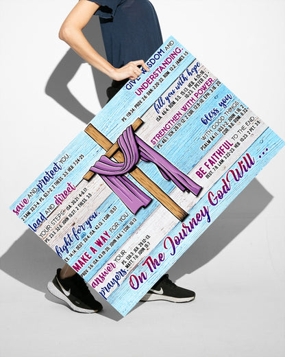 On the Journey God Will Standard Poster