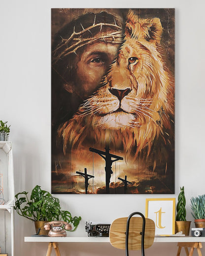 Matte Canvas (1.25") Jesus Lion