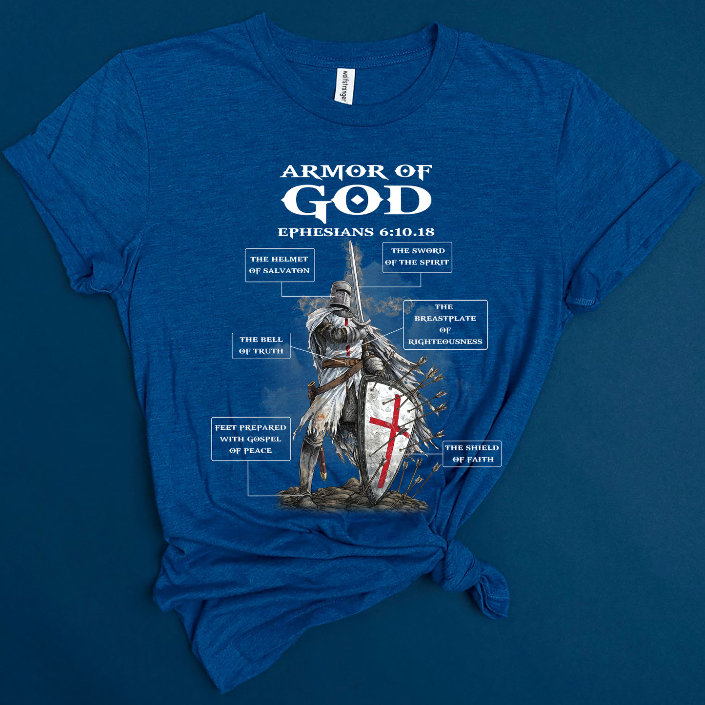 Armor of God Bible Study on Ephesians 6:10-18 T-Shirt