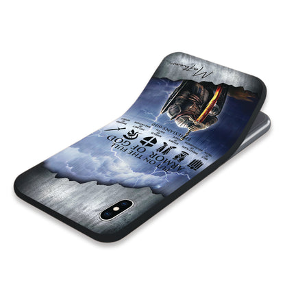 Personalized Man Warrior of God Put On The Full Armor Of God Ephesians 6-10 Phone Case