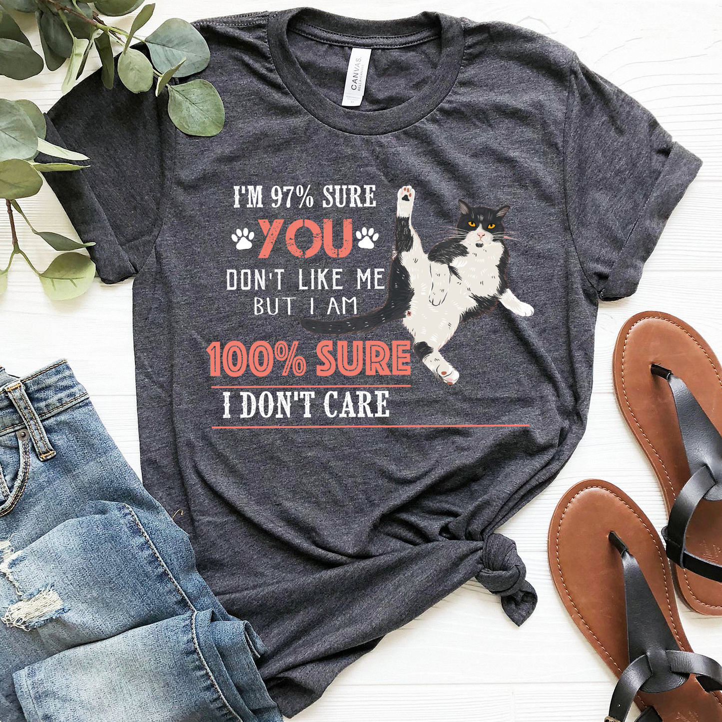 I'm 97 sure you don't like me but i'm 100 sure i don't care Standard T-Shirt