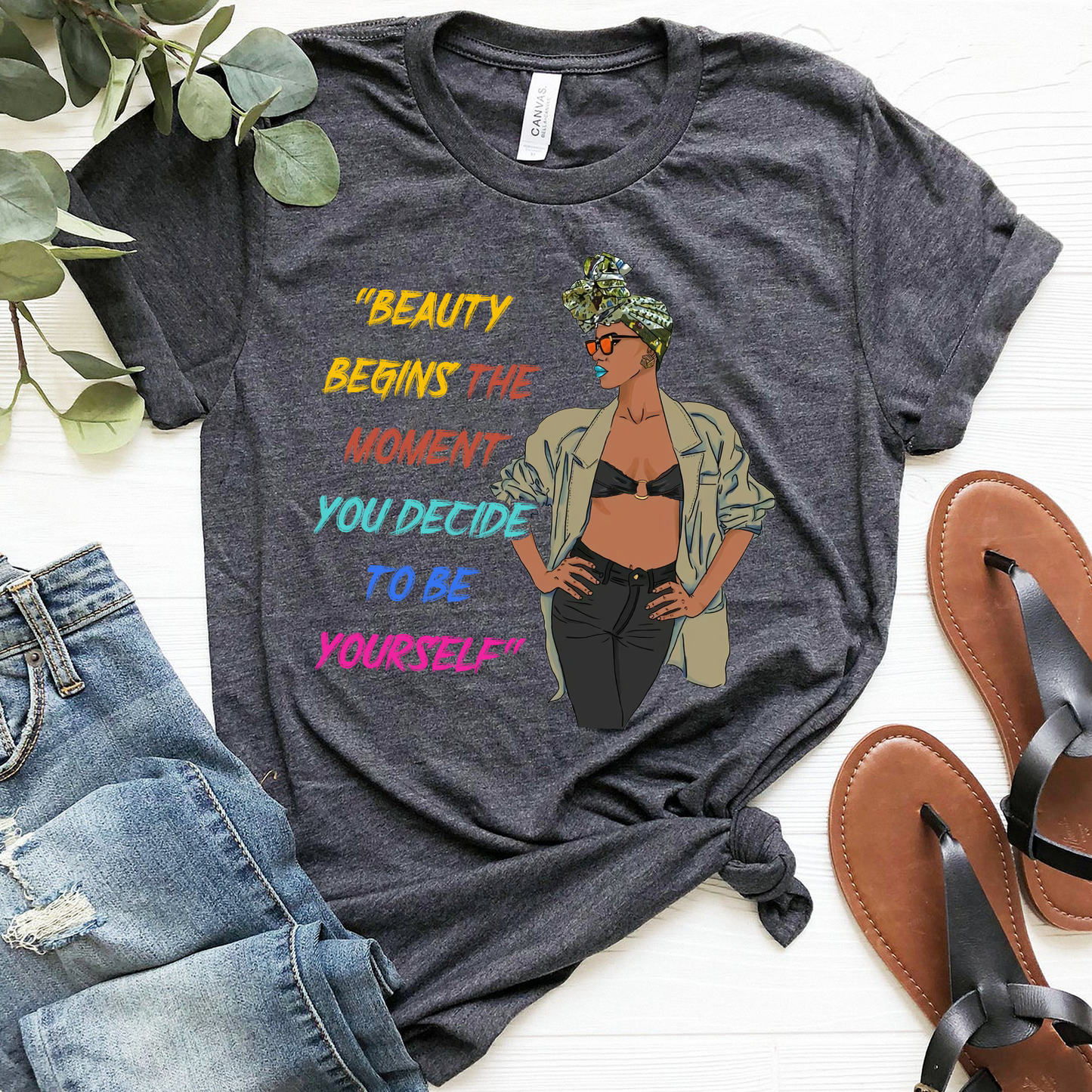 Beauty begins the moment you decide to be yourself Standard T-Shirt