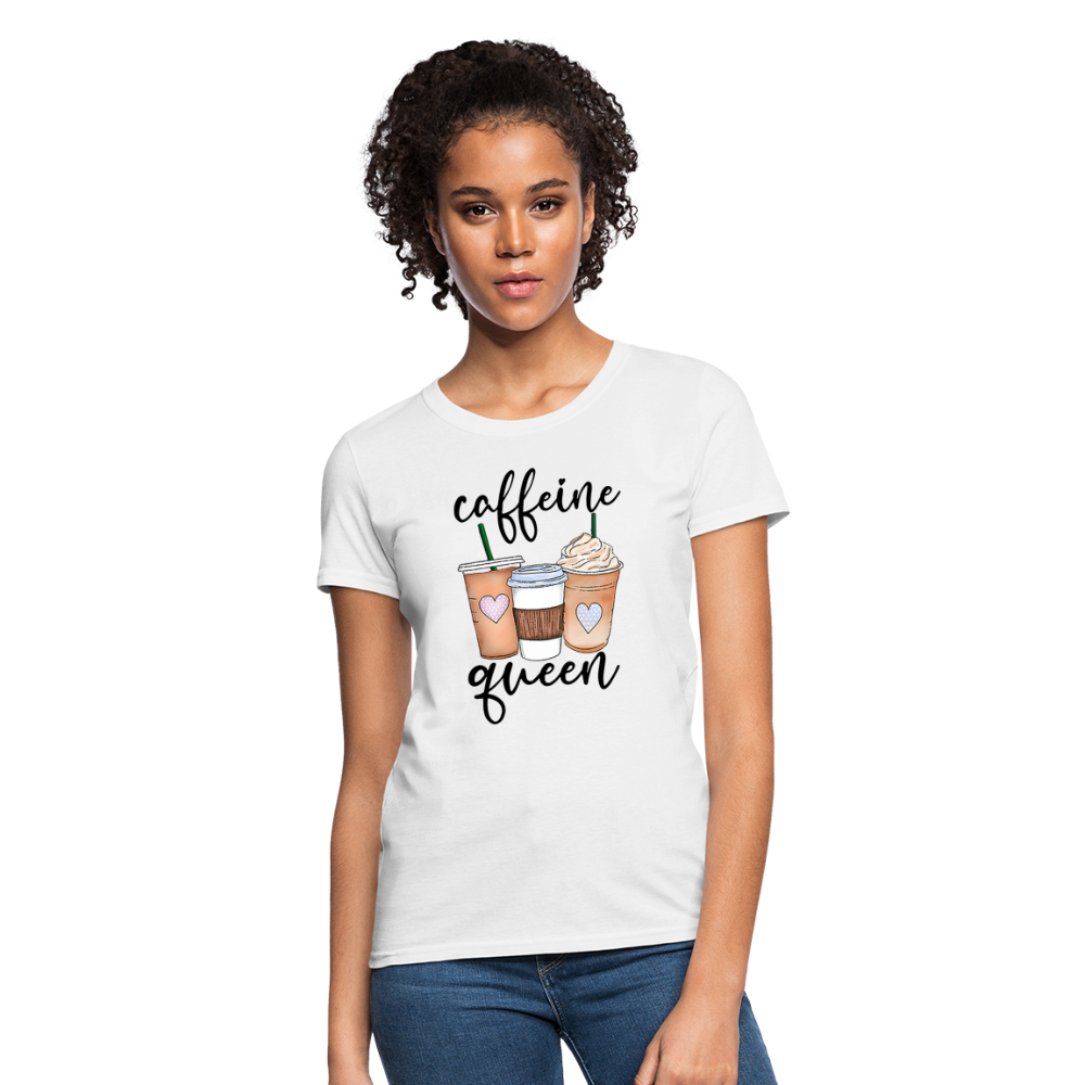 Caffeine Queen Women's T-Shirt - white