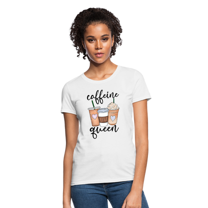 Caffeine Queen Women's T-Shirt - white