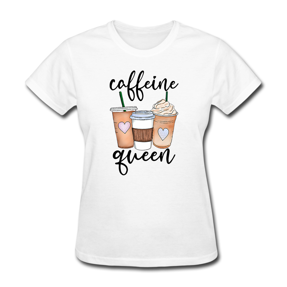 Caffeine Queen Women's T-Shirt - white