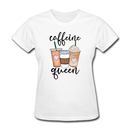 Caffeine Queen Women's T-Shirt - white