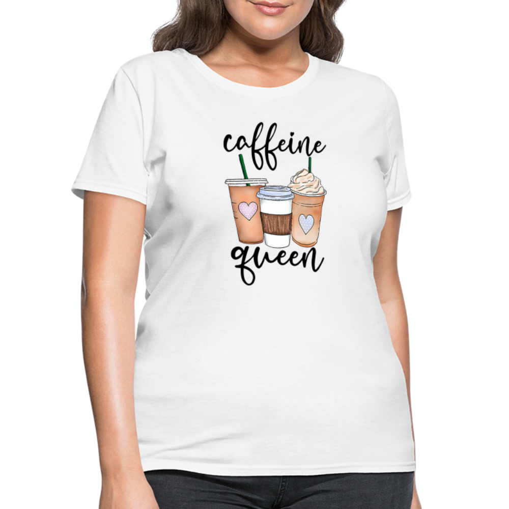 Caffeine Queen Women's T-Shirt - white