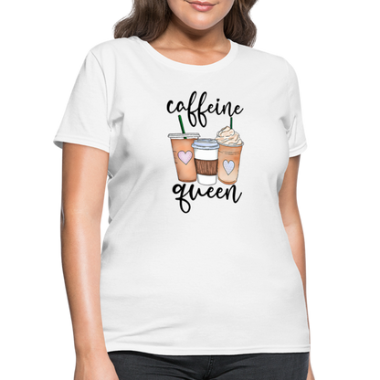 Caffeine Queen Women's T-Shirt - white