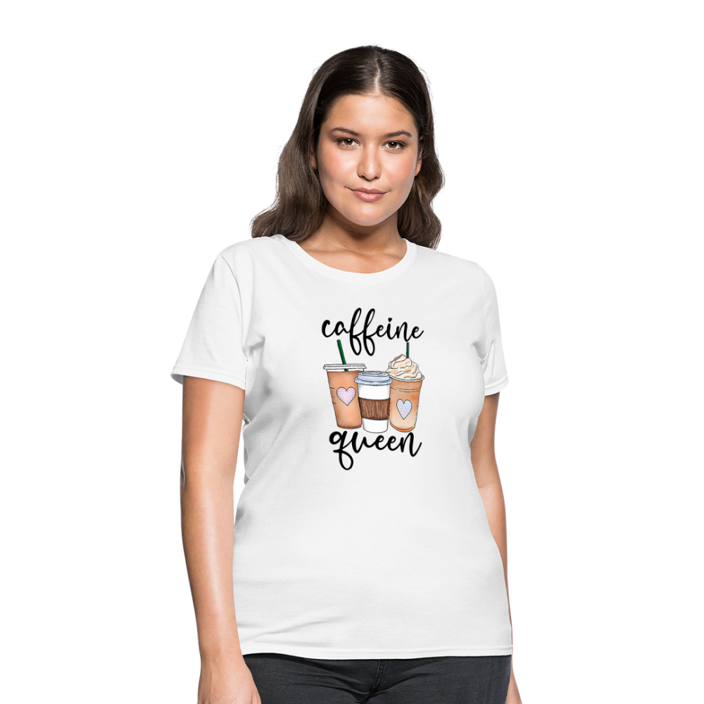 Caffeine Queen Women's T-Shirt - white