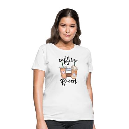 Caffeine Queen Women's T-Shirt - white