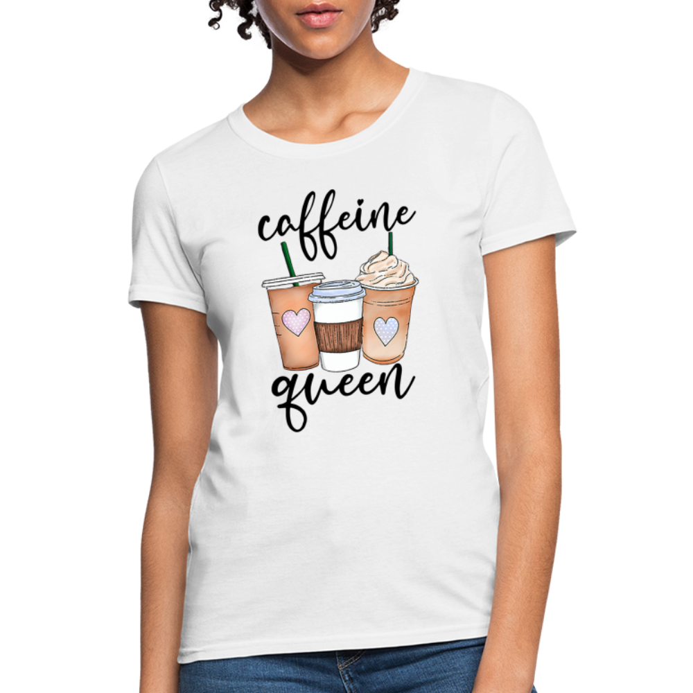 Caffeine Queen Women's T-Shirt - white