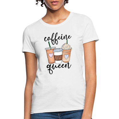 Caffeine Queen Women's T-Shirt - white