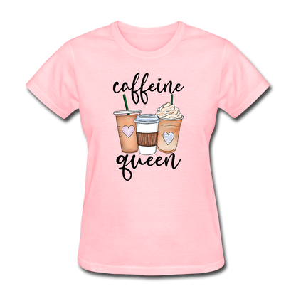 Caffeine Queen Women's T-Shirt - pink