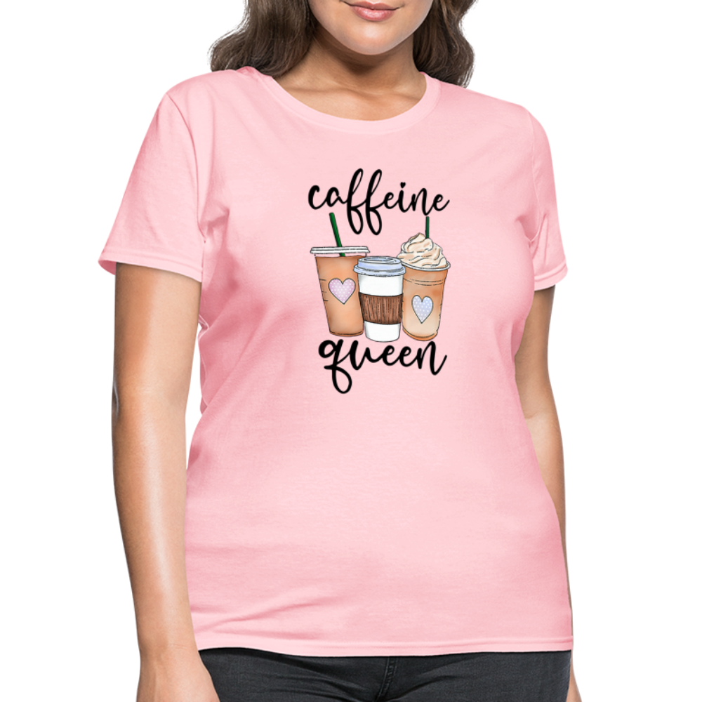 Caffeine Queen Women's T-Shirt - pink