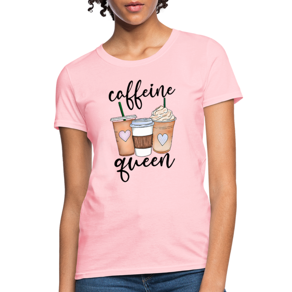 Caffeine Queen Women's T-Shirt - pink