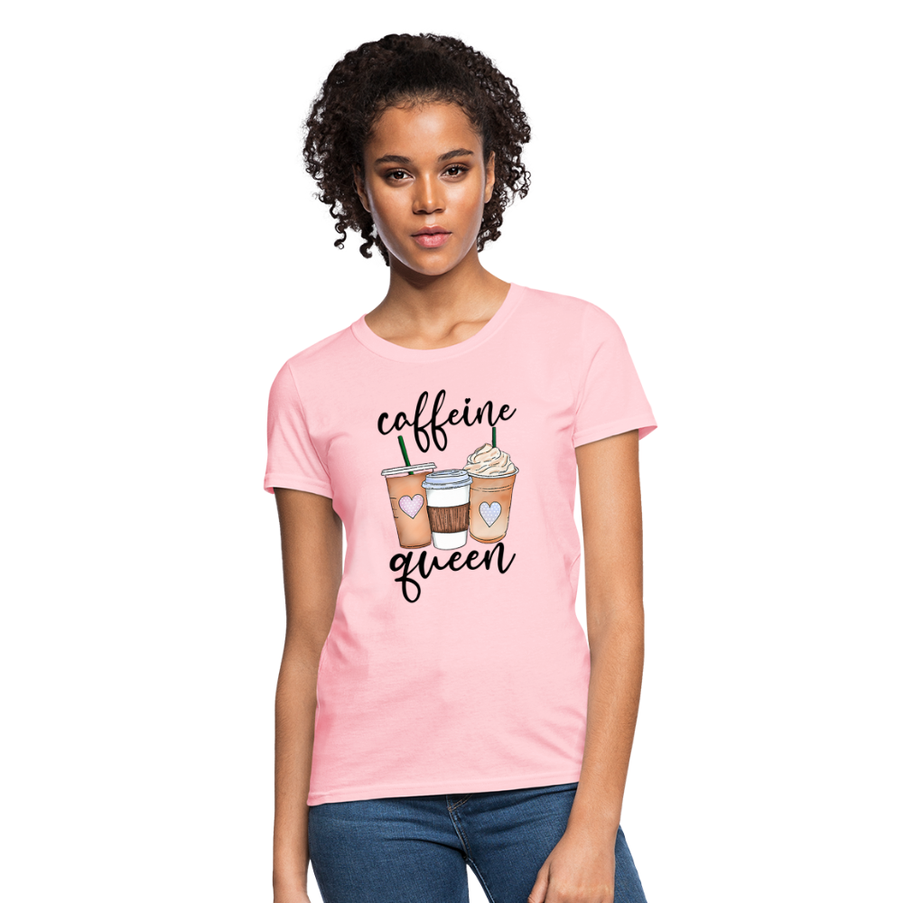 Caffeine Queen Women's T-Shirt - pink