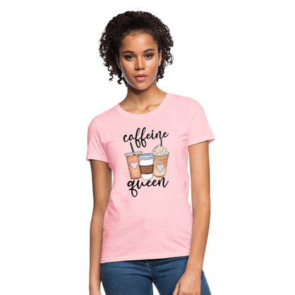 Caffeine Queen Women's T-Shirt - pink