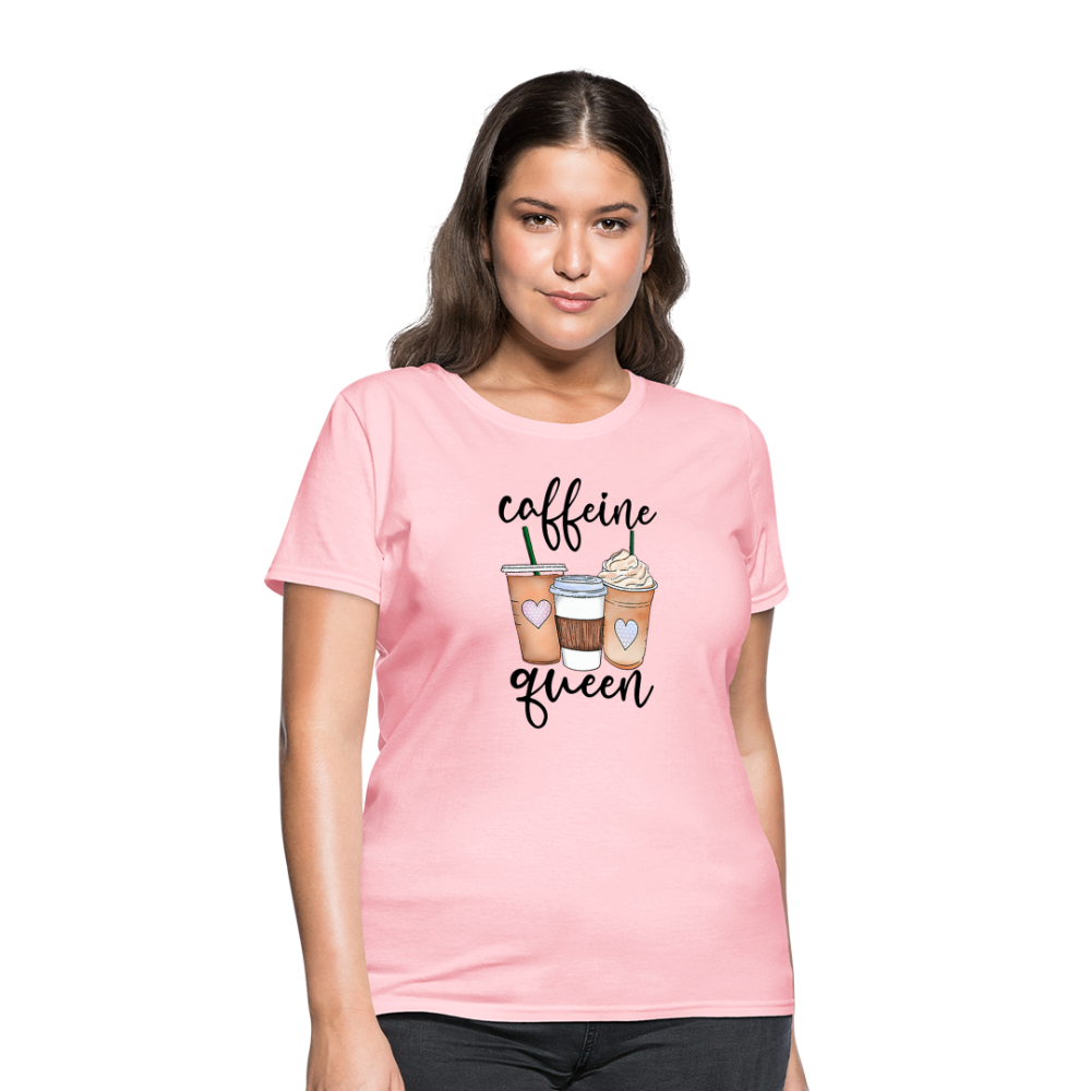 Caffeine Queen Women's T-Shirt - pink