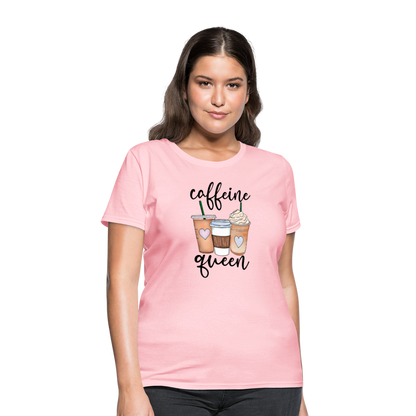 Caffeine Queen Women's T-Shirt - pink