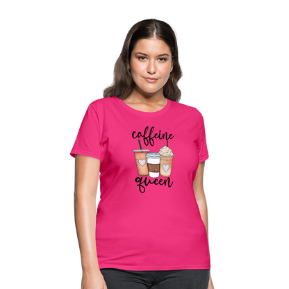 Caffeine Queen Women's T-Shirt - fuchsia