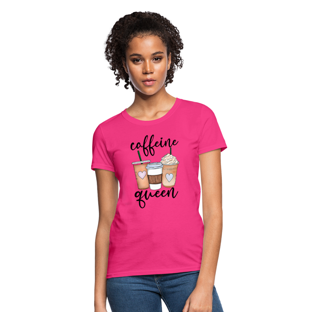 Caffeine Queen Women's T-Shirt - fuchsia