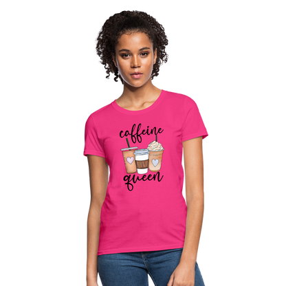 Caffeine Queen Women's T-Shirt - fuchsia