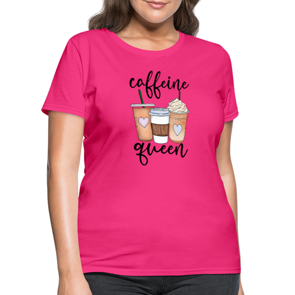 Caffeine Queen Women's T-Shirt - fuchsia