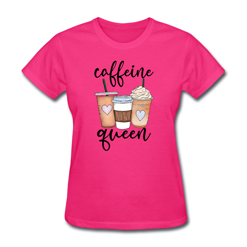 Caffeine Queen Women's T-Shirt - fuchsia