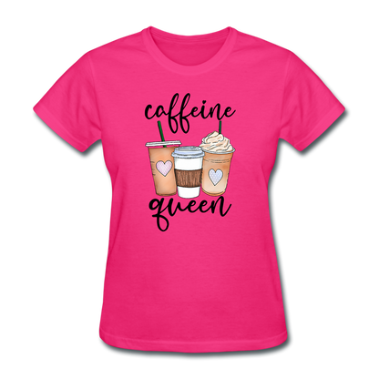 Caffeine Queen Women's T-Shirt - fuchsia