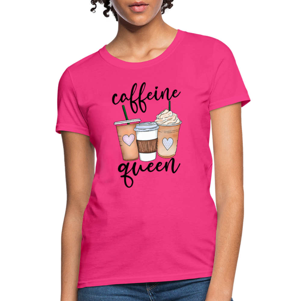 Caffeine Queen Women's T-Shirt - fuchsia